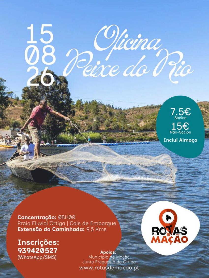 Rotas de Mação promovem oficina dedicada à pesca tradicional do rio Tejo