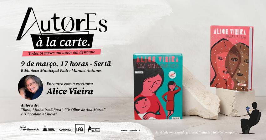 Alice Vieira é destaque de março na iniciativa «Autores à la carte»