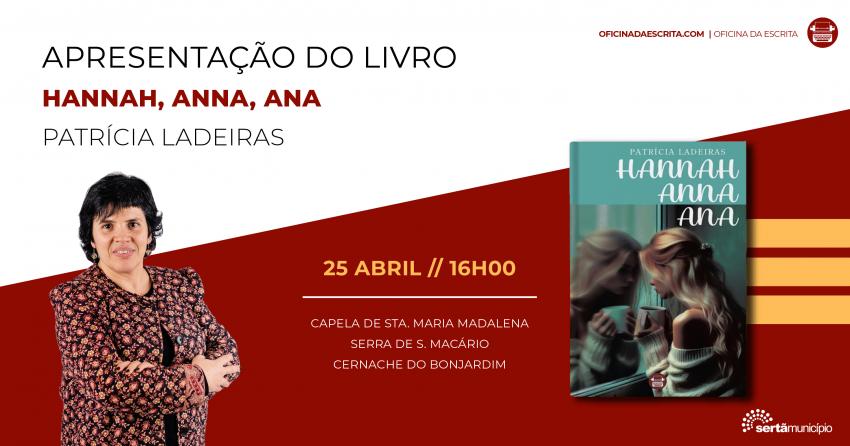 Patrícia Ladeiras apresenta novo livro a 25 de abril