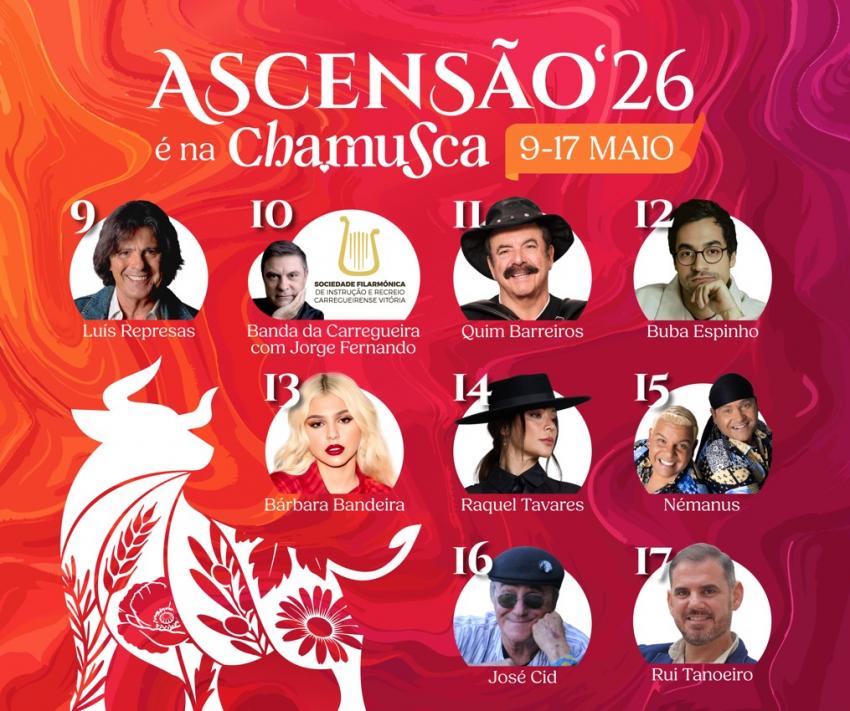 Ascensão’26: Nove dias de música, tradição e grandes espetáculos