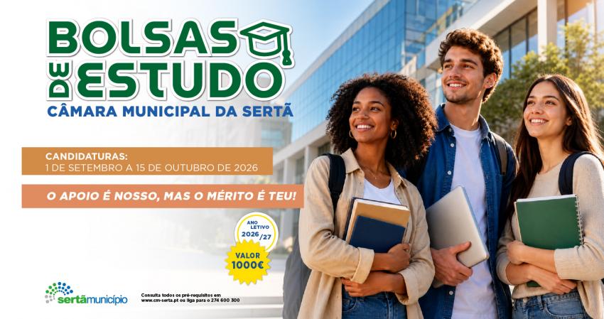 Bolsas de Estudo do Município com novas normas