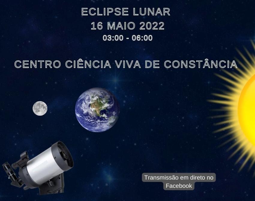 Un eclipse total de luna se puede observar en el Centro Ciência Viva