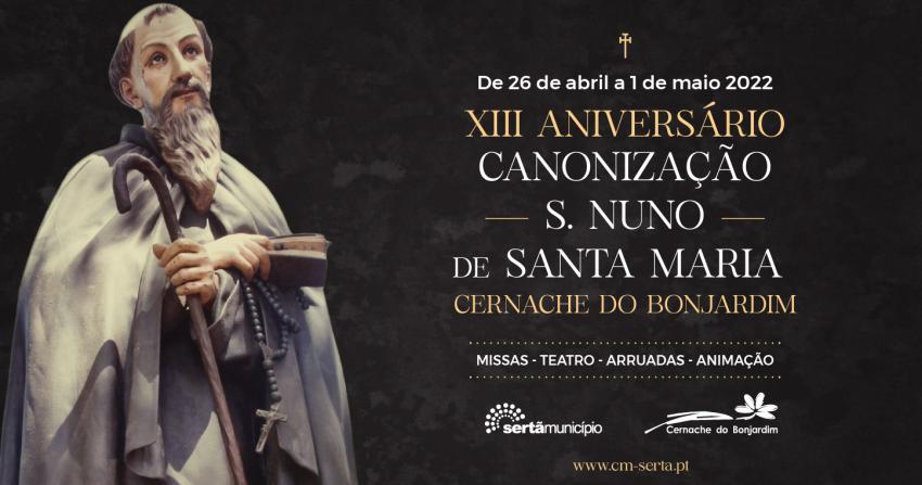 Canonização de S. Nuno de Santa Maria celebrada com programa comemorativo