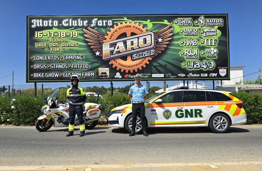 GNR intensifica fiscalização durante Concentração Internacional de Motos de Faro
