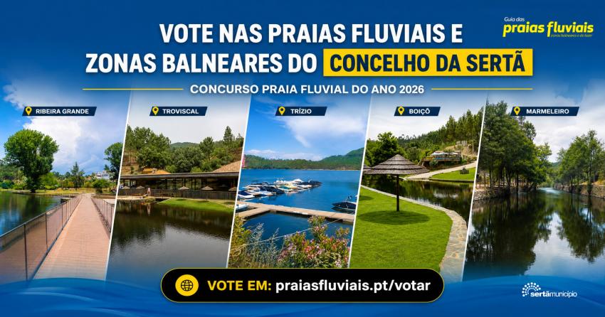 Zonas Balneares do concelho candidatas a Praia Fluvial do Ano