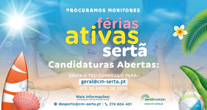 Programa Férias Ativas abre candidaturas para monitores 