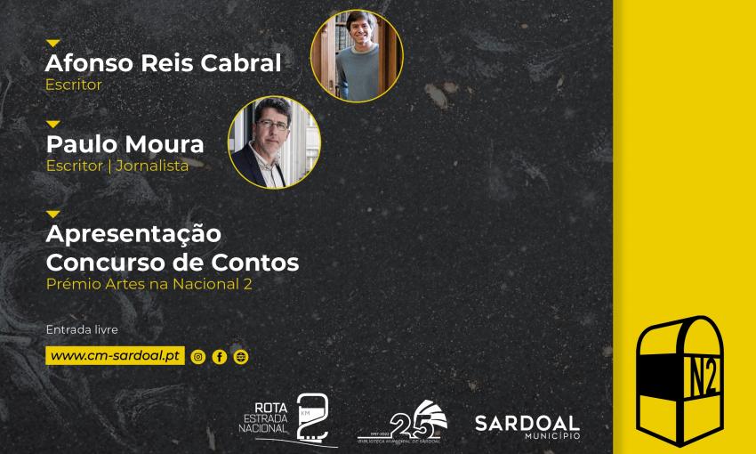 Encontro Literário traz Afonso Reis Cabral e Paulo Moura ao Centro Cultural 