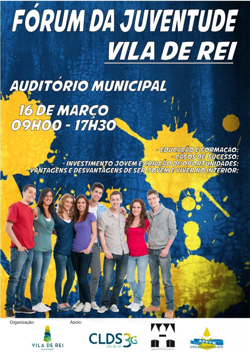 Vila de Rei: “Fórum da Juventude” promovido pelo Conselho Municipal da Juventude a 16 de março