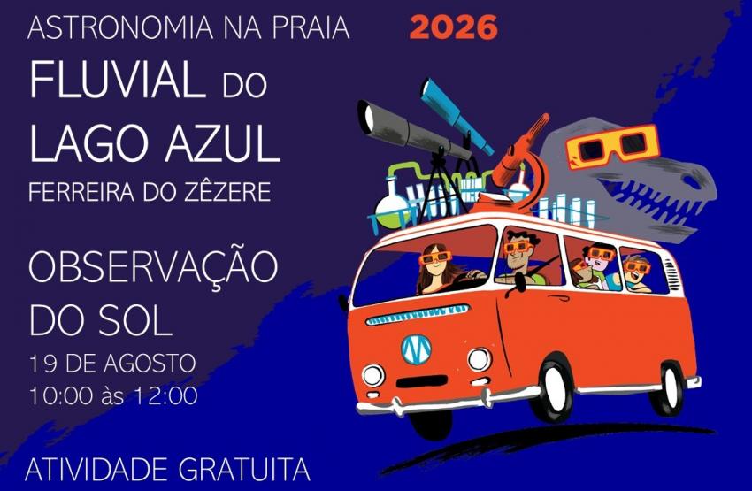 Praia Fluvial do Lago Azul vai receber atividade de observação do sol
