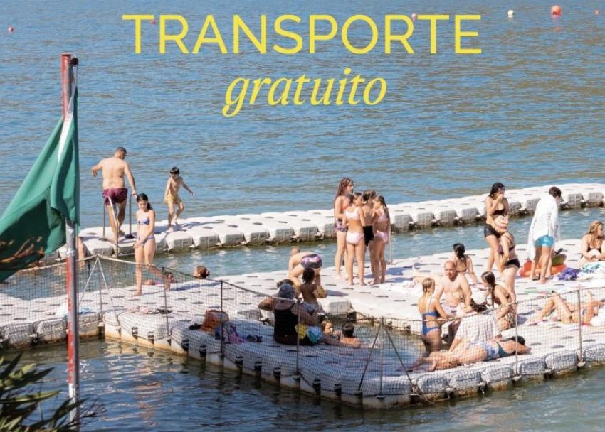 Município disponibiliza transporte gratuito para as praias fluviais e Dornes