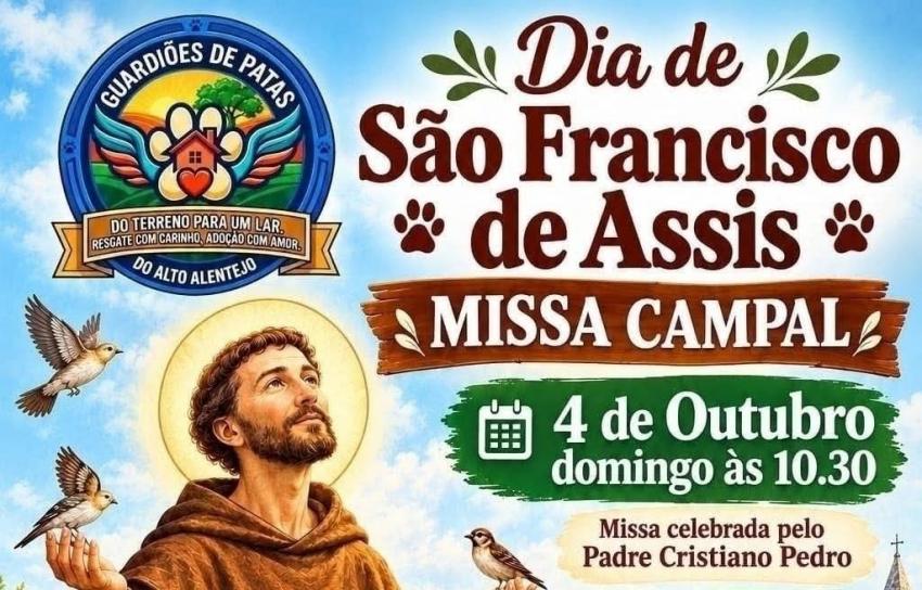 Associação Guardiões de Patas do Alto Alentejo celebra Dia de São Francisco de Assis com momento dedicado aos animais