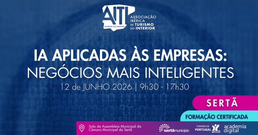 Formação certificada de “Inteligência Artificial aplicada às empresas” a 12 de junho 