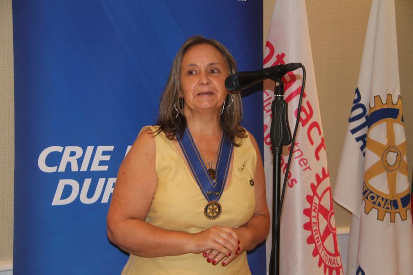 Hália Santos despede-se da presidência do Rotary Club de Abrantes com balanço positivo e confiança no futuro (c/áudio)