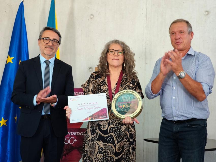 Sandra Magano Gaspar distinguida como Empreendedora 50+ da Região Centro (c/áudio)