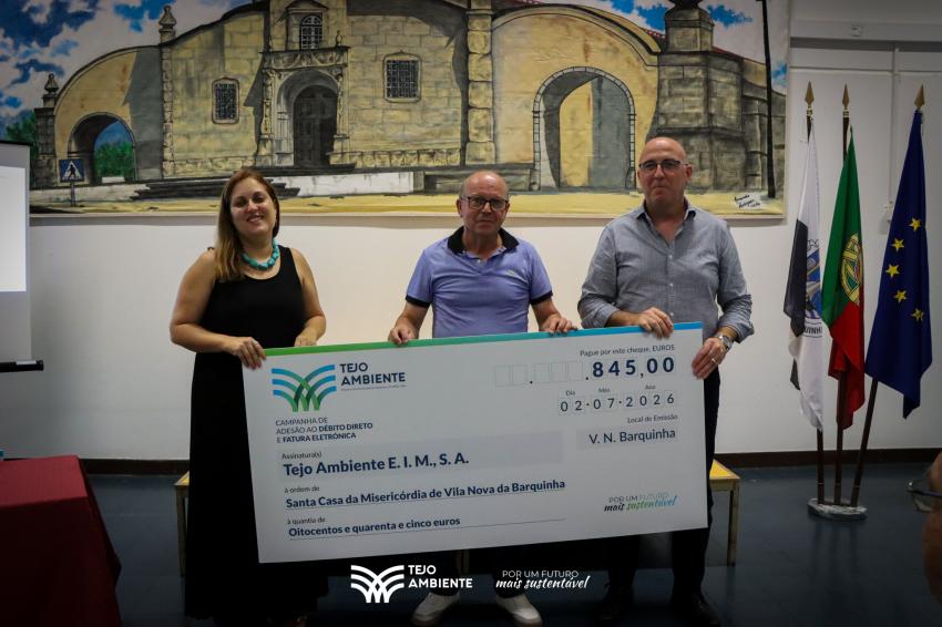 Tejo Ambiente entrega donativos a instituições do concelho