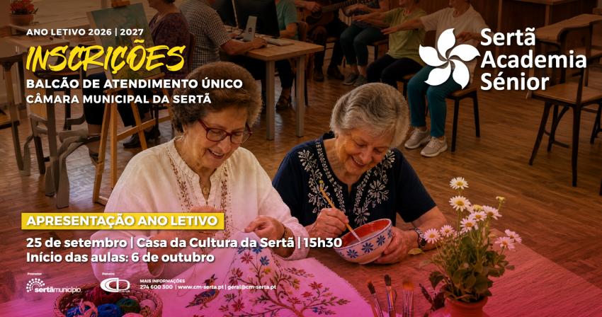 Academia Sénior tem matrículas abertas para o novo ano letivo