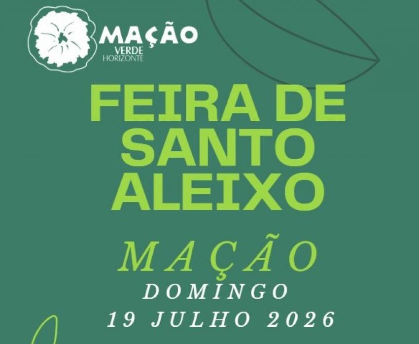 Feira de Santo Aleixo é no próximo domingo