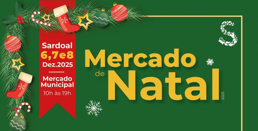 Município promove Mercado de Natal de 6 a 8 de dezembro
