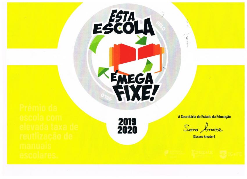 Agrupamento de Escolas de Vila de Rei entre as 20 escolas nacionais que mais reutilizam manuais escolares