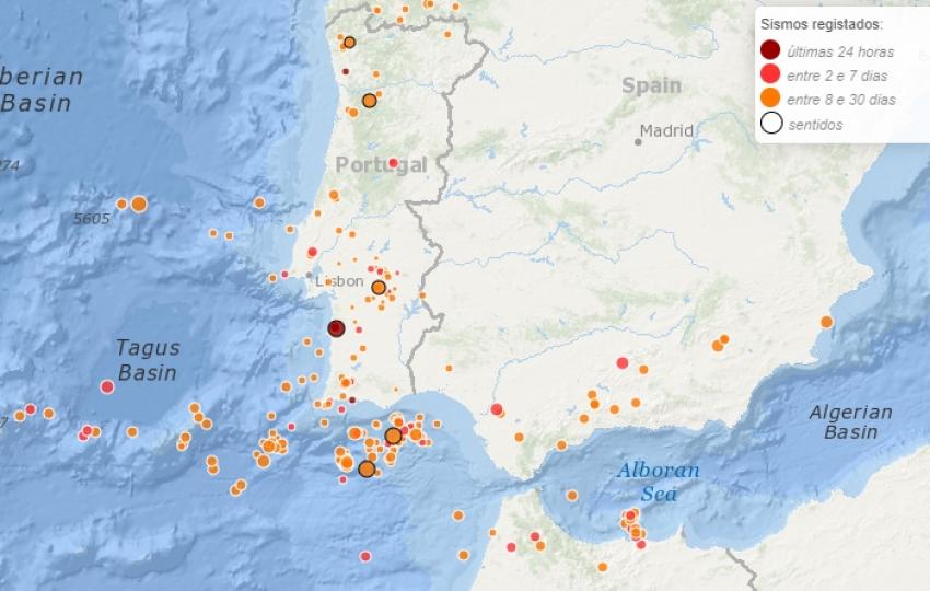 Sismo de 3,7 na escala de Richter sentido no concelho de Santiago do Cacém