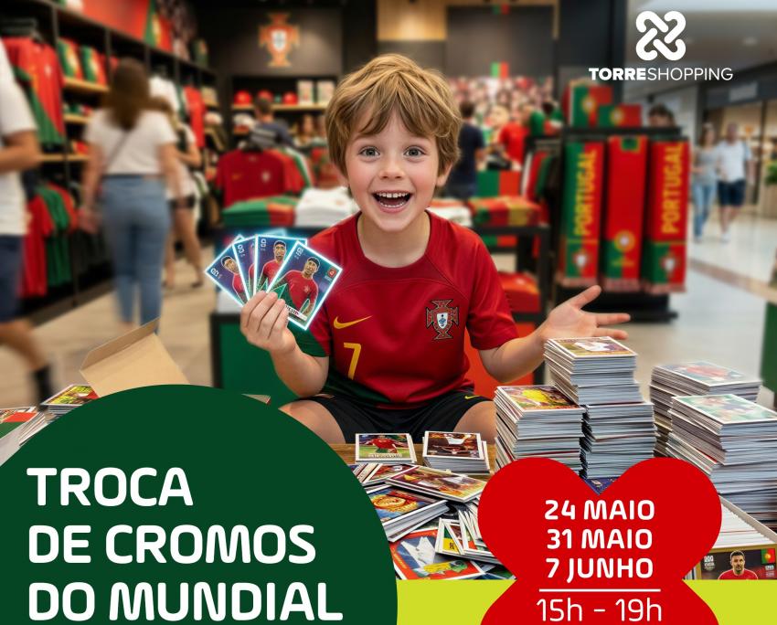 Torreshopping promove iniciativa de “Troca de Cromos” do Mundial FIFA 2026™