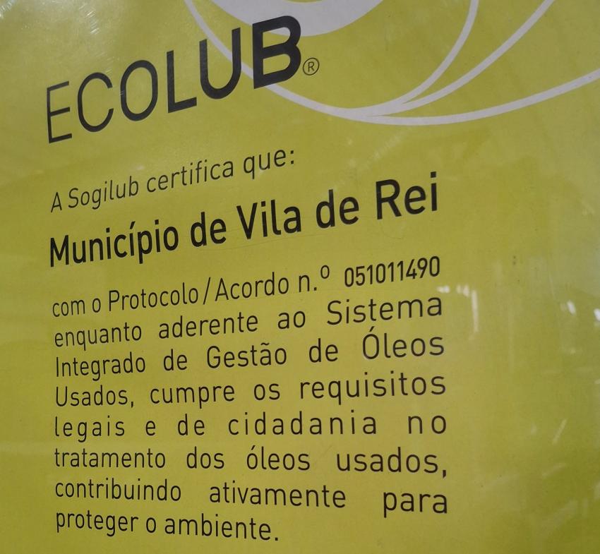 Município renova certificado Ecolub 2026 