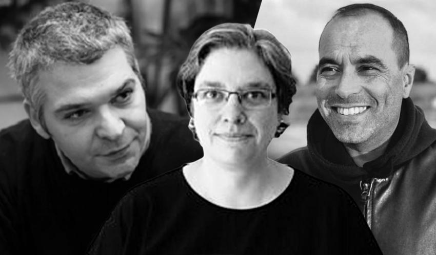 FILIPA VALLADARES, ORLANDO FRANCO e DAVID GUÉNIOT à conversa com HUGO FLOR
